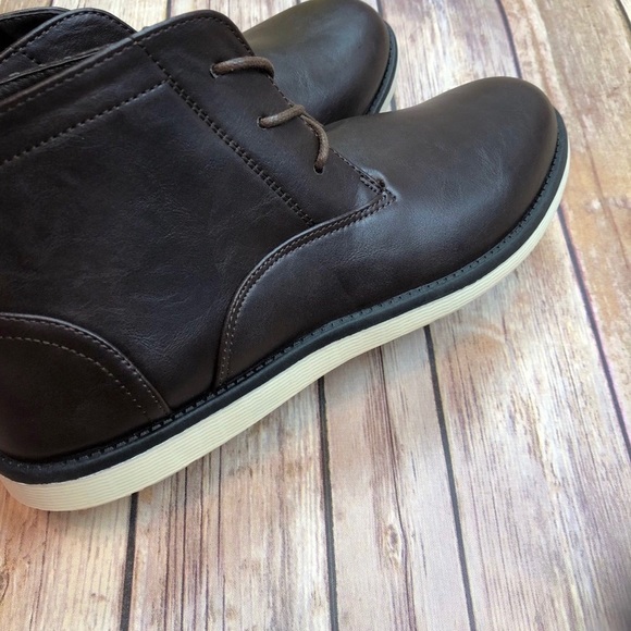 TIM EVANS• DARK BROWN LACE UP BOOTS - Picture 3 of 8